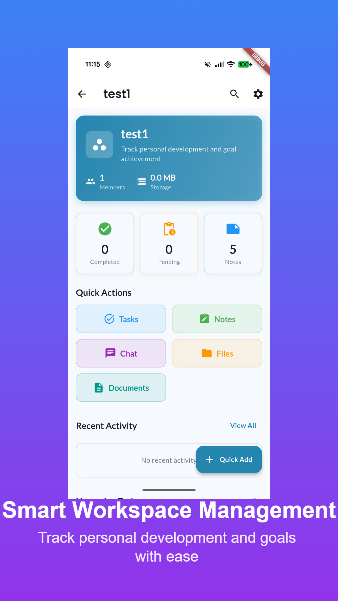 The AI assistant chat interface in BrainStorm AI, providing smart suggestions for a project plan.